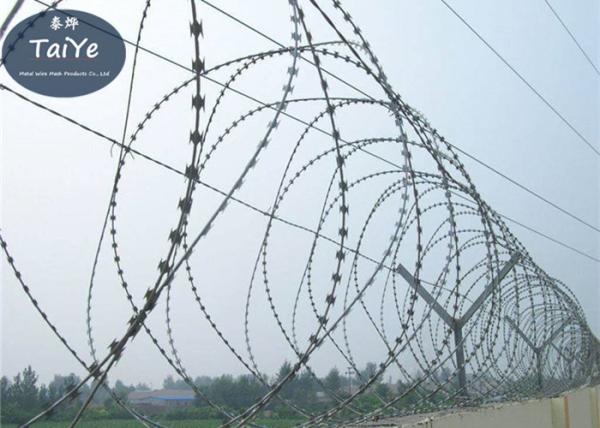Sharp Blade Barbed Wire Razor Wire High Tensile Razor Ribbon Fencing