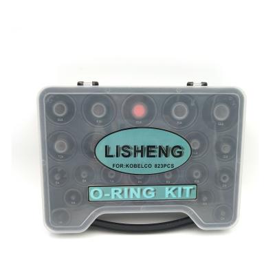 Usina do nitrilo NBR90 O Ring Gasket Kit Fit Kobelco 823pcs