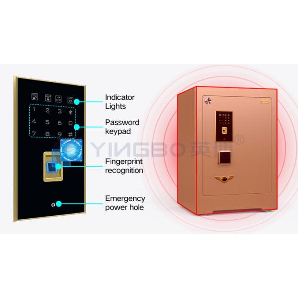 Banco de bloqueo de huellas dactilares caja fuerte comercial a prueba de fuego H680mm YB/ZY-60