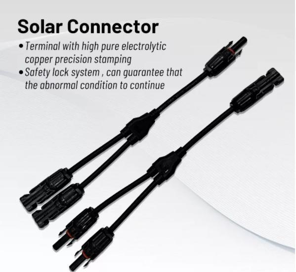 Y Branch 4 To 1 1000v PV Wire Safety With High Temperature Resistance