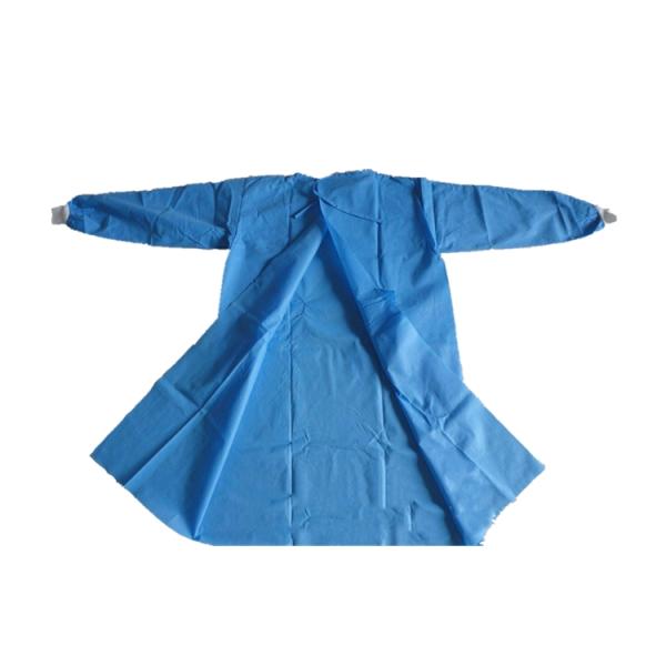 Anti Virus Plastic Disposable Gown , Full Back Plastic Medical Gown