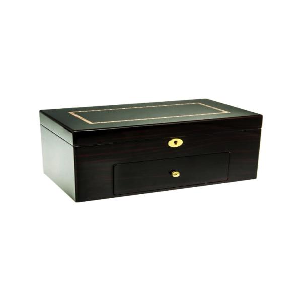 Hot Gloss Paint Wood 12+8 Slots Lockable Watch Box For Watches Storage