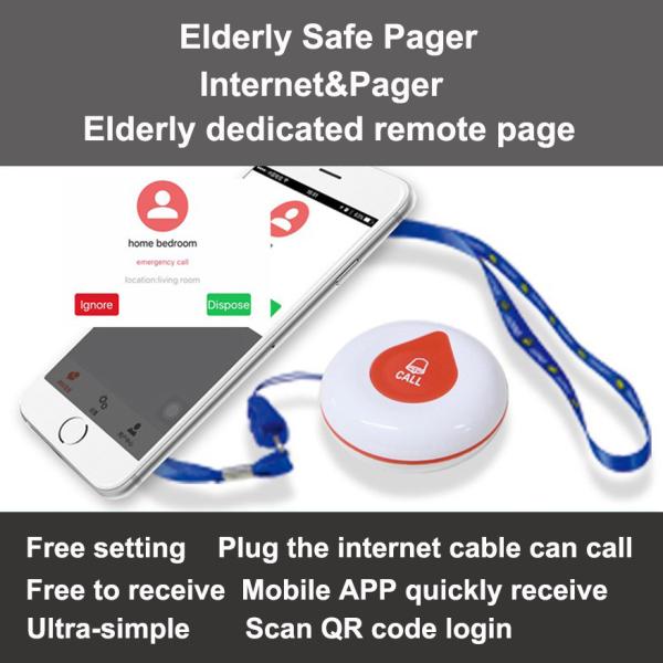 Wifi Remote Elderly Safe Pager Elderly Alarm with Long Distance,Support APP CX68