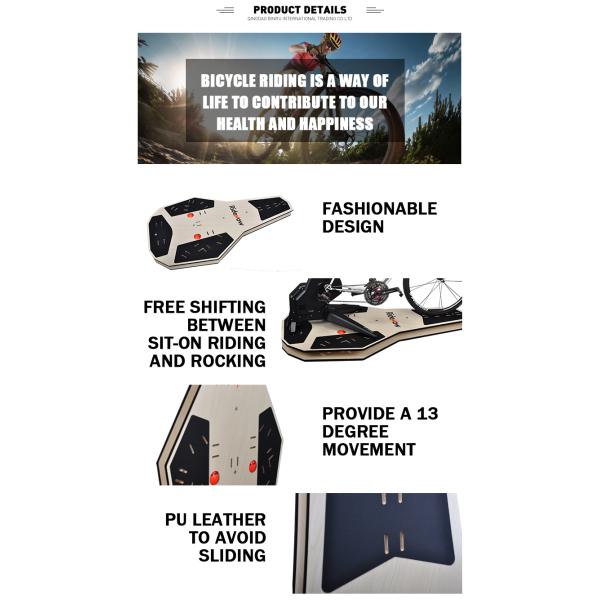 Бесплатный переход сидеть / качаться PU кожаный велосипед тренерский доска для велосипедного спорта в помещении