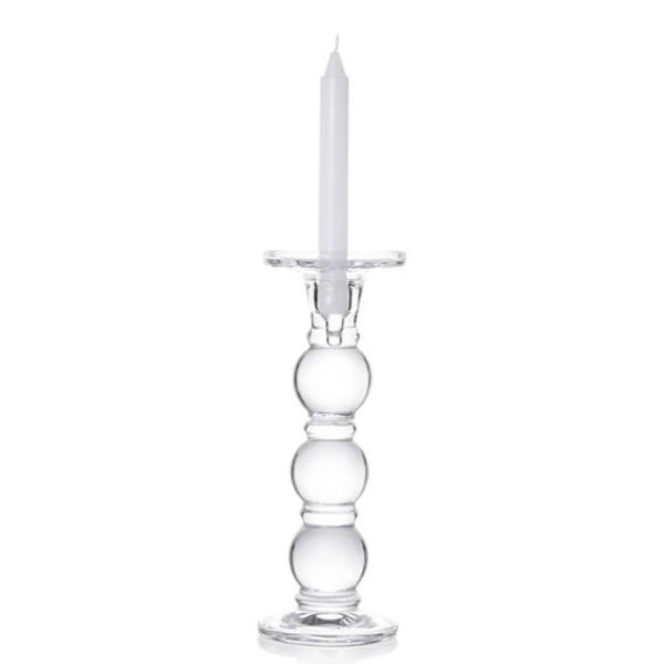Upmarket Quality Wholesale clear tall glass candelabra candlestick holder for party
