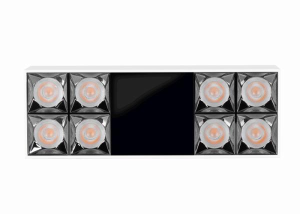 Aluminum PMMA 80LM/W 4000K 24W LED Grille Downlight