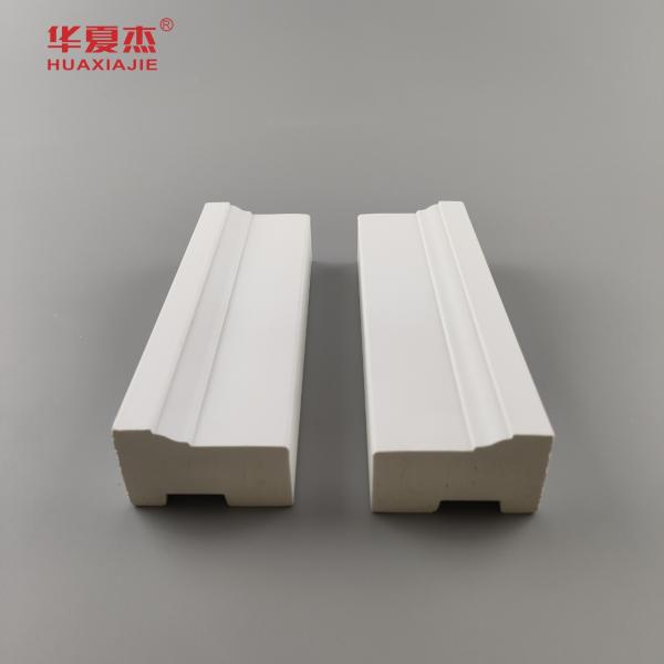 Preço de custo wpc Brickmold 2'' grãos de madeira pvc moldura de armação de porta impermeável decoração para casa/escritório