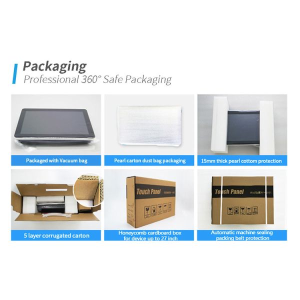 Touchwo 10-Point Capacitive Touch Screen Kiosk with 1920x1080 Resolution and Wall Mount for Self Ordering and Payment