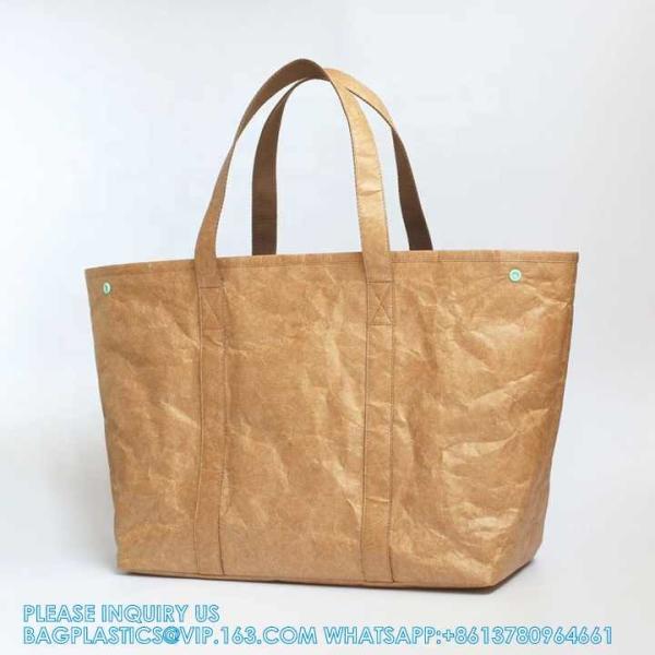 Eco-Friendly Reusable Grocery Paper handlebag Shopping Bag Tyvek Tote Bag sustainable Washable Shoulder Bag