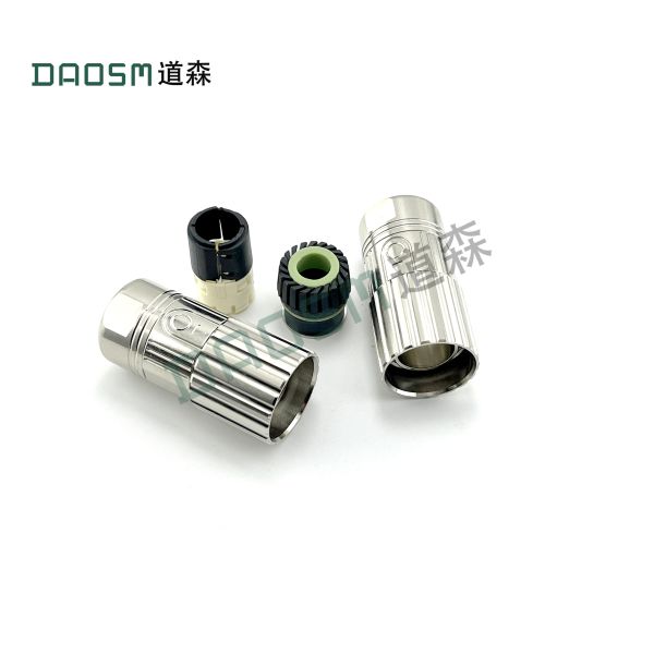 19 Contacts M23 Power Connector Copper Alloy Material Crimp Termination Style