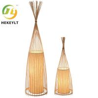 Lampadaires debout de tissage en bambou Handcrafted de lumières pour la lumière de chambre à coucher de salon