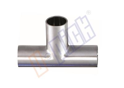 T Shape Welded Steel Pipe Fittings 304 SS Long Tee With Sanitary Grade