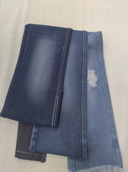 Le style de la peinture à l'élastique n'est pas élastique 73%% coton coton polyester INDIGO 178-180 cm Tissu denim 10*7 JSD3135R