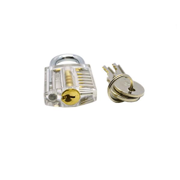 Colourful Mini Version Of Word Transparent Practice Lock Set 5pcs