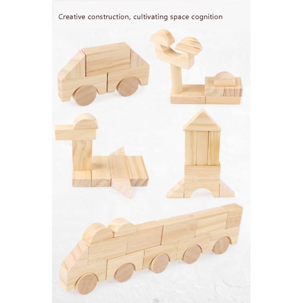 Montessori Education Wooden Grains Stacking Building Blocks Kindergarten Children Early Childhood Parenting Kids Toys