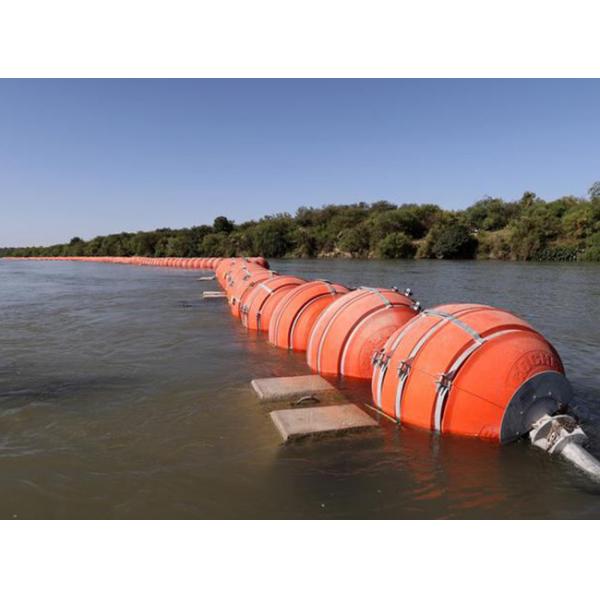 Barreiras flutuantes do porto laranja Barreiras flutuantes do porto marinho