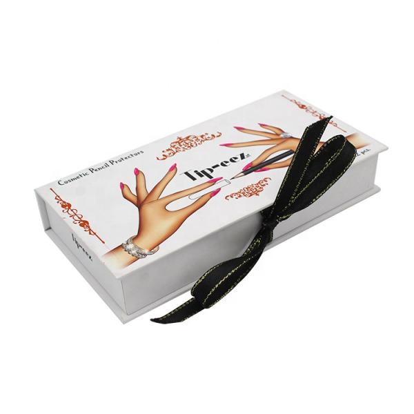 Small Folding Cardboard Cosmetic Gift Packaging Box Clear Magnetic