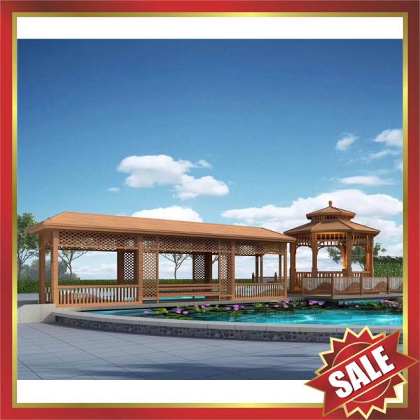 Public garden park hotel Aluminium metal pavilion kiosk pergola-beautiful sunshade shelter!