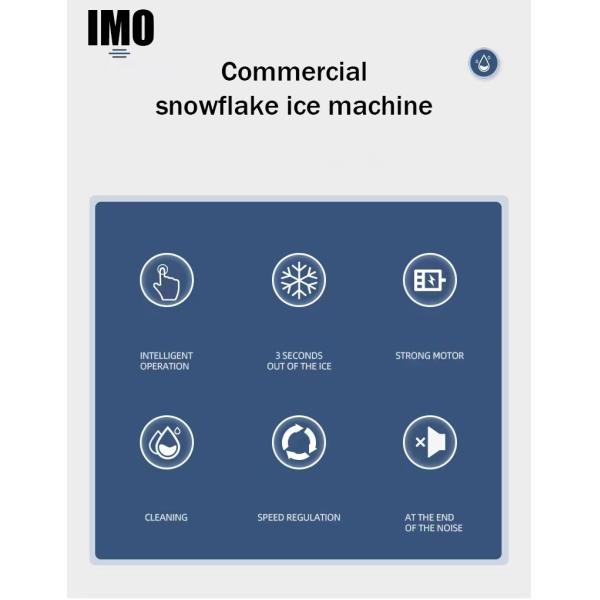 чернота 220В 50ХЗ машины льда нержавеющей стали 55КГ умная Сноулейк