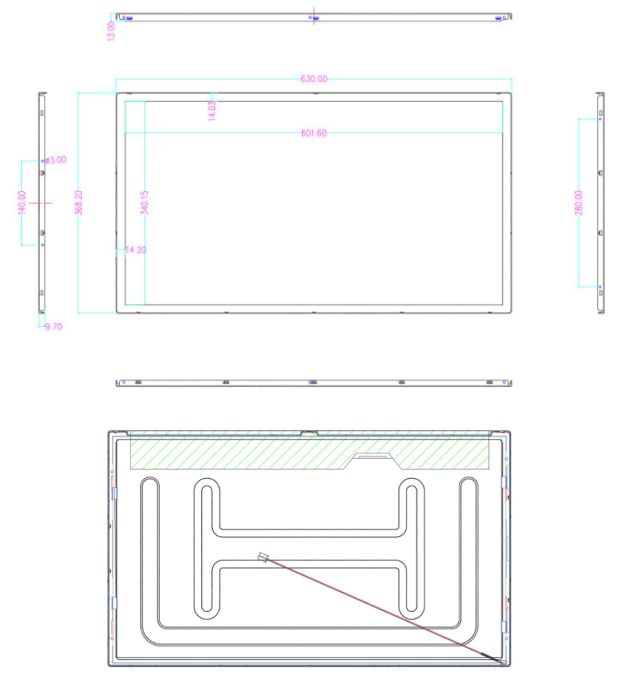 Wholesale Original 27 Inch Lcd Screen DV270FHB-P20 Resolution 1920x1080 Brightness LVDS Interface LCD Module