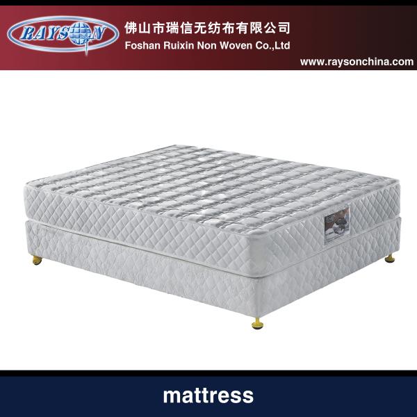 White / Grey Fabric Memory Foam Bonnel Spring Mattress for Home