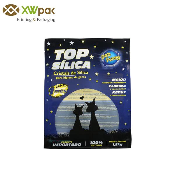 Resealable Bottom Gusset Dog Food Packaging Bag , Plastic Animal Feed Pet Dog Food Bag