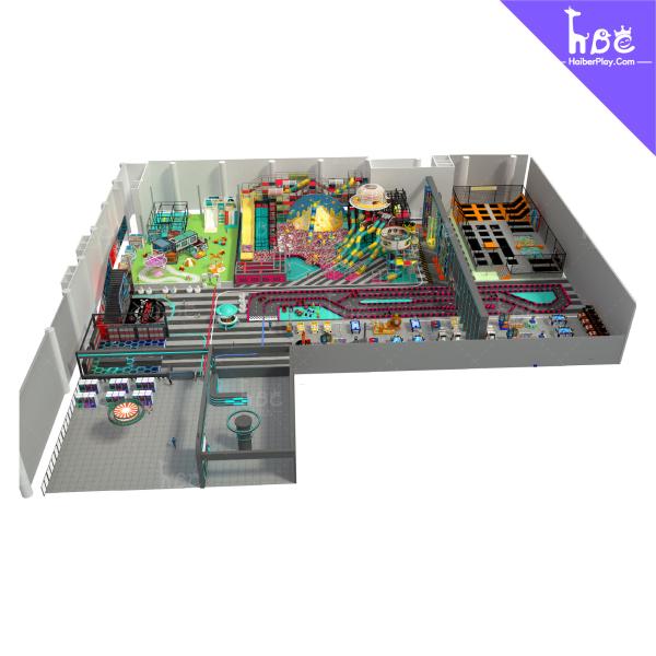 Équipement de jeux intérieur personnalisé pour enfants de 2 à 12 ans