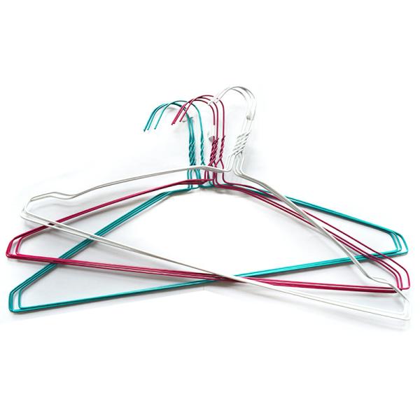 Rust Resistant Steel Wire Hangers Pack 15 Strong Steel Wire Hangers Ideal for Clothing Retail and Warehouse Organization