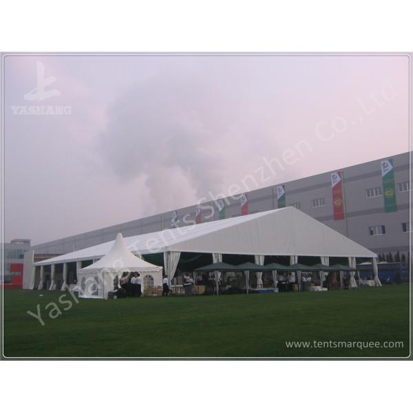 10X15 M White UV Protective Clear Span Fabric Buildings , Clear Span Marquee Hire