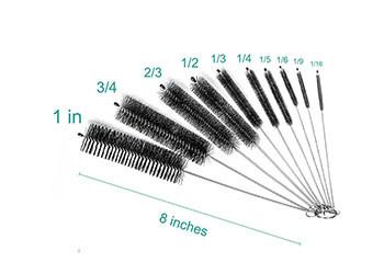 Glass Long Narrow Bottle Brush Hog Bristle Filament Material Long Life Span