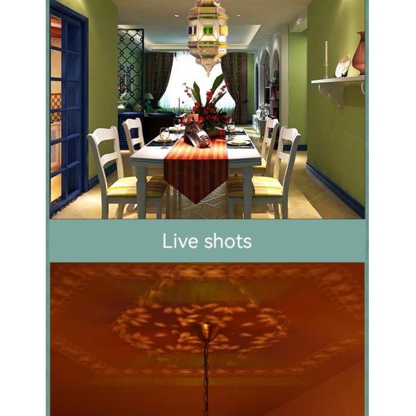 Hotel Dining Room LED Decorative Lights in Arab Muslim Style Product Dimension D280mm H550mm Support Dimmer Yes