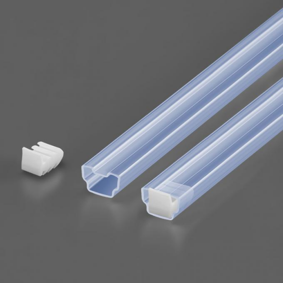 200mm Transparent Packing Anti Static Tube For Coupler / Connector