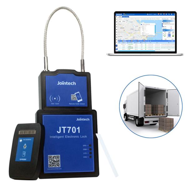Monitoração de seguimento do cadeado de Jointech JT701 GPS para recipientes/camionetes/portas do armazém