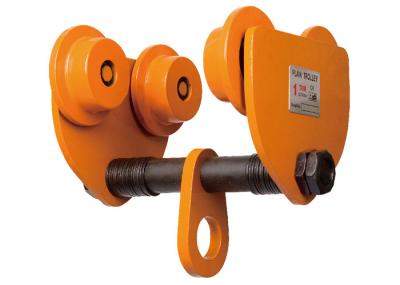 Trole alaranjado da grua GCT610 Chain, trole manual da grua de 10 toneladas