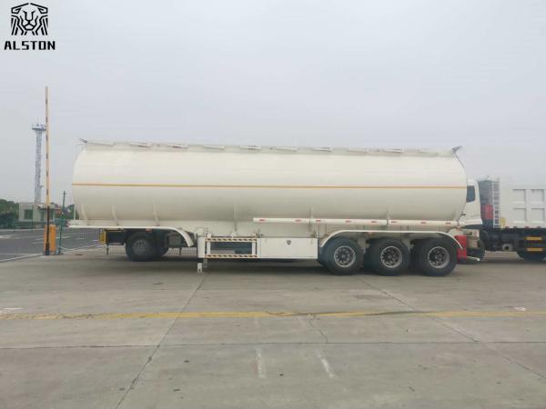 35000 Liters Fuel Tanker Semi Trailer , 3x13T Tri Axle Tanker Trailer