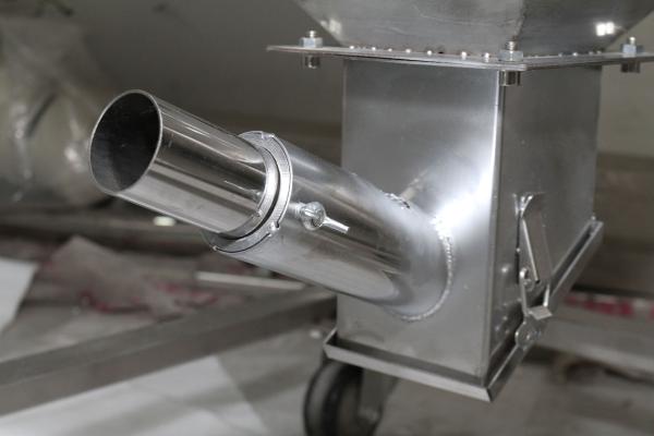 Galvanised Stainless Steel Pellet Store Storage Bin Tank for Plastic Storing OST-80 Polished Treatment with Suction Box