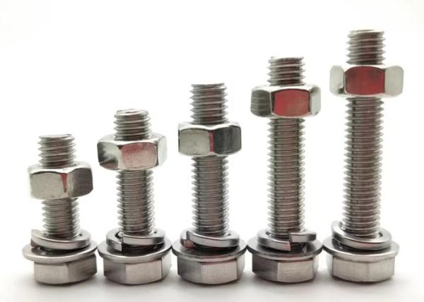 M5 M6 Stainless steel hexagon heavy Metal bolt and nut washer SUS304 SUS316 A2-70 A4