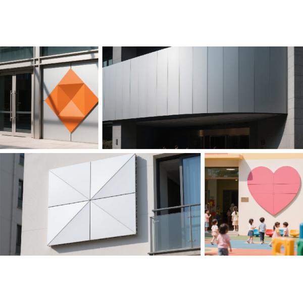 4mm Industrial Grade Aluminum 3D Panel  Fire Protection For Exterior And Interior Upgrades