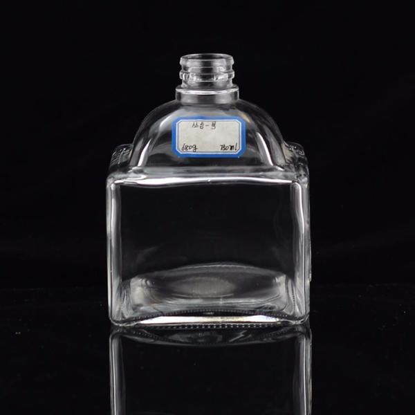 Промышленная 700 мл стеклянная бутылка для питьевой промышленности в форме пальца