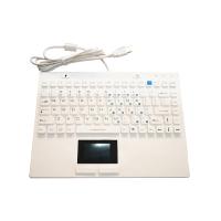 Clavier en caoutchouc de silicone USB certifié IP68 FCC CE RoHS avec pavé tactile pour environnement médical ou dur