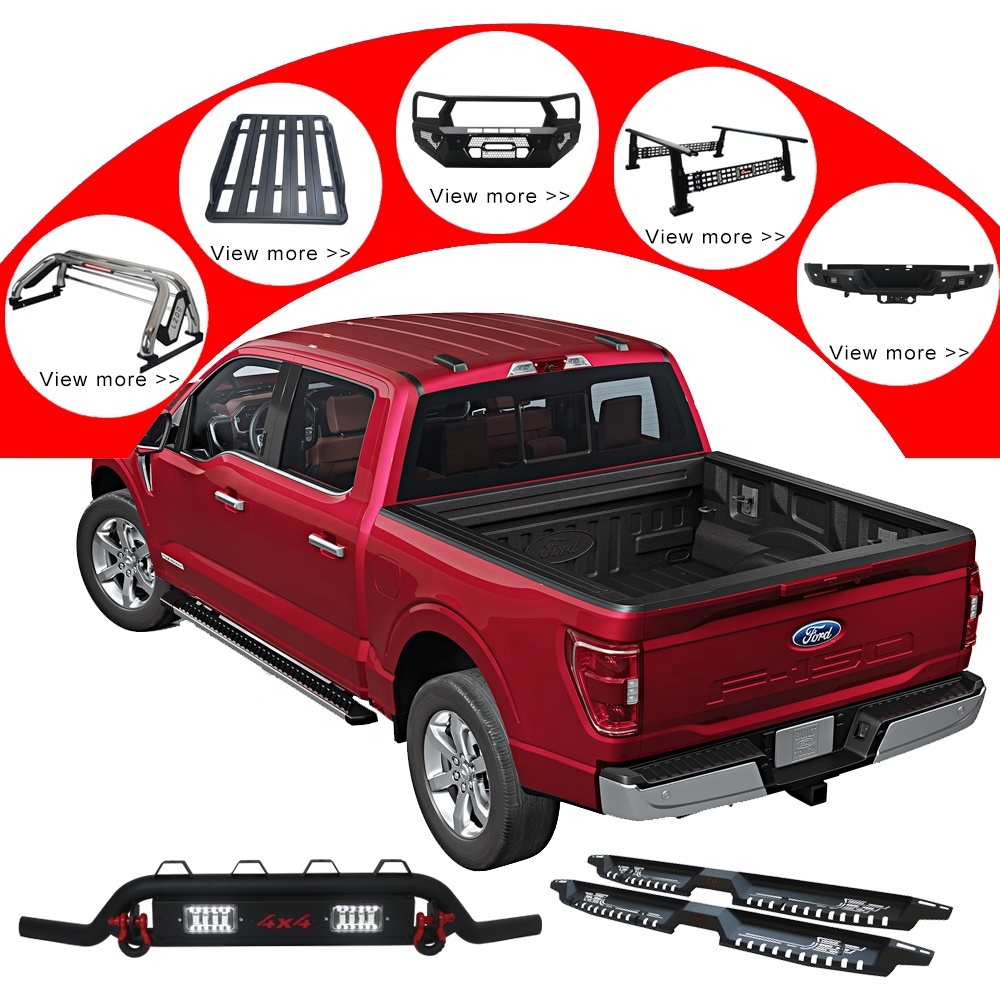 4x4 Offroad Aluminum Alloy and Heavy Duty Steel Adjustable Truck Bed Rack 500KG Loading Universal for All Pickups