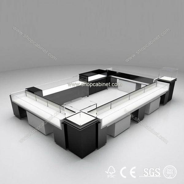 2015 hot sale! commercial modern jewelry glass showcase