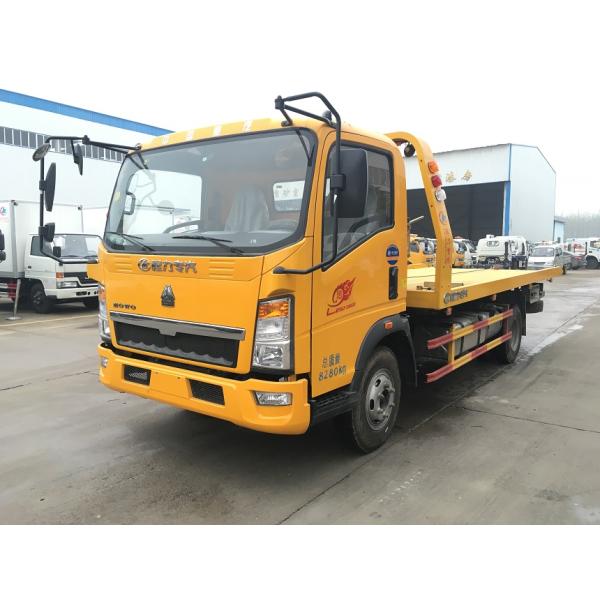 Road Vehicle Flatbed Tow Truck , Medium Duty 3t 24 Hour Tow Truck High Performance