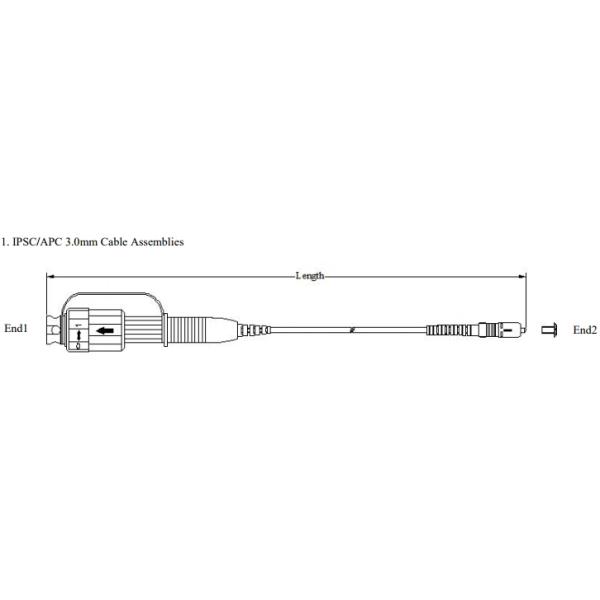 IP68 Waterproof RRH CPRI SC/APC OptiTap Cable Pigtail