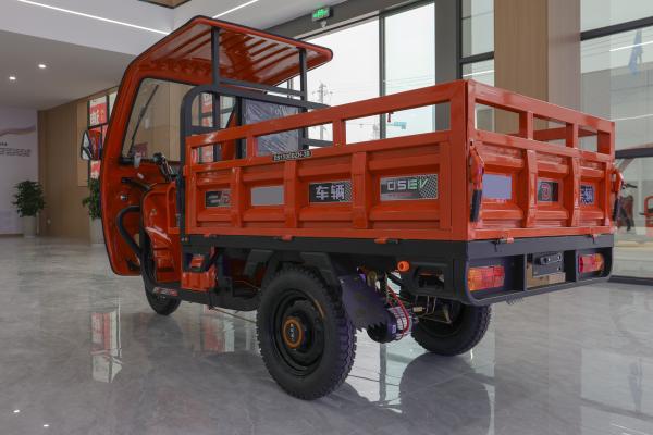 Motorized Passenger Three Wheeler Delivery Van Open Body High Fence