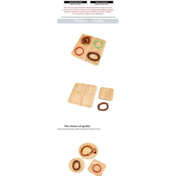 Dispositif à formes multiples Dispositif à bijoux Dispositif à plaques Dispositif à bracelets en bois Dispositif à plateaux