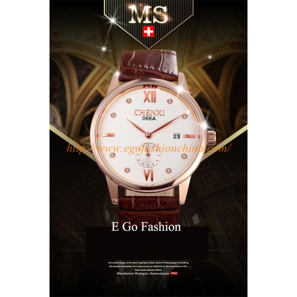 066A Rose Gold Roma Marks Stainless Steel Caseback Watch Quartz Movement Japan Watch OEM