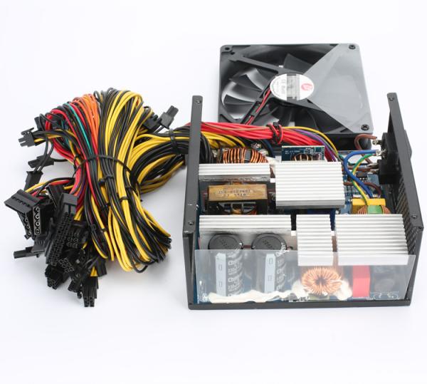 For 8GPU 1600W110V-240V 12v  PSU Case Power Supply 90 plus gold Computer Uninterruptible PSU