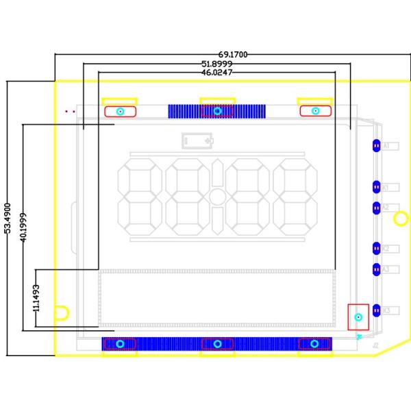 Customize OEM 3.0V STN HTN FSTN 9616 Monochrome LCD Display Module