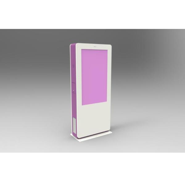 OEM Double Sided Outdoor Touch Kiosk Floor Standing Installation
